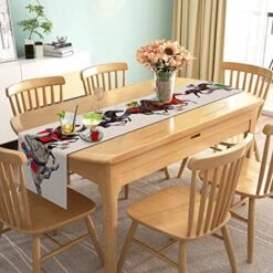 Nepnuser Kentucky Derby Table Runner Horse Race Jockey Decoration Rustic Farmhouse Home Dining Room Kitchen Table Decor (13" X 72") -KitchenAid Shop 51ReMZE8h4L