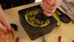 Large Mortar And Pestle Set With Garlic Peeler, Avocado Slicer And Spatula – Authentic Granite Stone Mexican Molcajetes Mortar And Pestle – Ideal For Grinding Spices And Herbs - Grinder - Crusher -KitchenAid Shop 51Rq6hQikuL