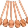 ® 6 Inch Wood Honey Dipper Stick Server For Honey Jar Dispense Drizzle Honey New | Pack Of 6
