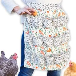 Egg Apron For Fresh Eggs, Egg Collecting Apron With 18 Deep Pockets, Chicken Egg Apron For Women, Egg Gathering Apron -KitchenAid Shop 51S6yieLeeL