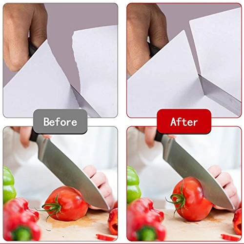 Knife Sharpener, Joso Professional Kitchen 3 Stage Stainless Knife Sharpener With Diamond Tungsten Ceramic To Repair, Restore And Polish Blades And Scissor Quickly, Safely, Easy To Use, Non-Slip Base 5 Knife Sharpener, Joso Professional Kitchen 3 Stage Stainless Knife Sharpener With Diamond Tungsten Ceramic To Repair, Restore And Polish Blades And Scissor Quickly, Safely, Easy To Use, Non-Slip Base - Image 3