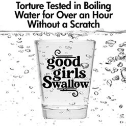 Good Girls Swallow Shot Glass - Funny Shot Glass - Makes A Funny Gift For Women And Hilarious Bachelorette Party Shot Glasses Funny Gift - Cute Shot Glasses Gift -KitchenAid Shop 51SLjR9d0YL