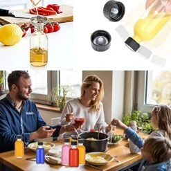 20pack Shot Bottles With Caps,Whiskey Sample Bottles,2oz Boston Round Clear Glass Bottles,Wellness Shot Bottles For Juice,Liquor,Ginger Shots,Potion,Vanilla,With 4 Funnels,32 Labels,1brush,No Leakag -KitchenAid Shop 51SMcQWxC2L