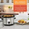 MST-275XS Electric Oval Slow Cooker, Adjustable Temp, Entrees, Sauces, Stews & Dips, Dishwasher Safe Glass Lid & Crock (2 Quart, Stainless Steel) -KitchenAid Shop 51SQPLLHY7L