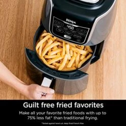 Ninja AF161 Max XL Air Fryer That Cooks, Crisps, Roasts, Bakes, Reheats And Dehydrates, With 5.5 Quart Capacity, And A High Gloss Finish, Grey 9 Ninja AF161 Max XL Air Fryer That Cooks, Crisps, Roasts, Bakes, Reheats And Dehydrates, With 5.5 Quart Capacity, And A High Gloss Finish, Grey -KitchenAid Shop 51SWxRRUNgL