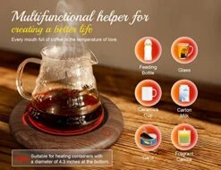 Coffee Mug Warmer, 40W Coffee Cup Warmer For Desk With 3 TEM Setting Breathing Light Gravity-Induction Smart Electric Beverage Warmers Heating Plate For Coffee, Milk, Tea, Candle Wax 11 Coffee Mug Warmer, 40W Coffee Cup Warmer For Desk With 3 TEM Setting Breathing Light Gravity-Induction Smart Electric Beverage Warmers Heating Plate For Coffee, Milk, Tea, Candle Wax -KitchenAid Shop 51ScLZKaZdL