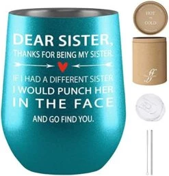 Sisters Gifts From Sister 12oz Tumbler, Birthday Gifts For Sister, Gifts For Sister From Brother - (Find You Sister - Turquoise) 13 Sisters Gifts From Sister 12oz Tumbler, Birthday Gifts For Sister, Gifts For Sister From Brother - (Find You Sister - Turquoise) -KitchenAid Shop 51Sf8JUyStL. AC
