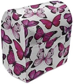Ambesonne Tattoo Stand Mixer Cover, Monochrome Pattern With Floral Abstract Butterflies In Filigree Style Spiral Wings, Kitchen Appliance Organizer Bag Cover With A Pocket, 6-8 Quarts, Black And White -KitchenAid Shop 51Siphu6N2L. AC