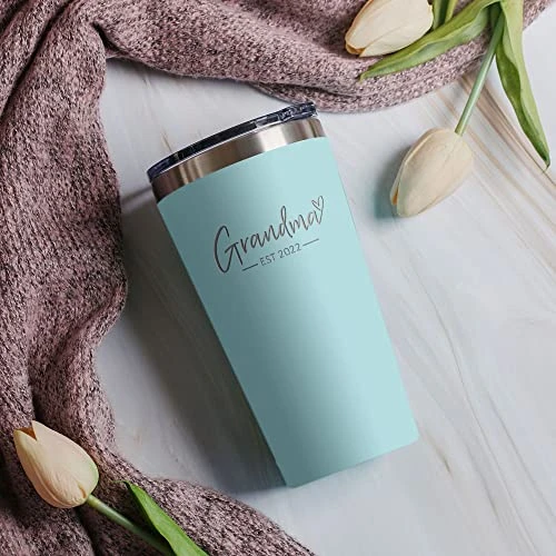 New Grandma Gifts - Grandma Est. 2022-16 Oz Seaside Insulated Stainless Steel Tumbler For Grandma To Be Gifts - First Time Grandma Mug - Gifts For New Grandma Ideas Mothers Day Birthday 8 New Grandma Gifts - Grandma Est. 2022-16 Oz Seaside Insulated Stainless Steel Tumbler For Grandma To Be Gifts - First Time Grandma Mug - Gifts For New Grandma Ideas Mothers Day Birthday - Image 6