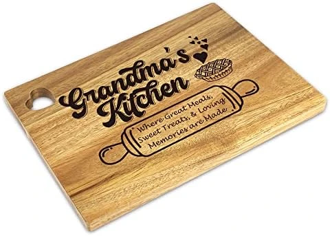 Grandma Cutting Board Gifts, Grandma Kitchen Cooking Gifts, Gifts From Granddaughter Grandson, Funny Grandma Gifts 7" X 10" Acacia Wood Cutting Board For Chef Grandma Granny Christmas Birthday Gifts 10 Grandma Cutting Board Gifts, Grandma Kitchen Cooking Gifts, Gifts From Granddaughter Grandson, Funny Grandma Gifts 7" X 10" Acacia Wood Cutting Board For Chef Grandma Granny Christmas Birthday Gifts - Image 8