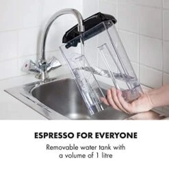 Espressionata Gusto - Espresso Maker, 20 Bar Pump Pressure, 1100 Watts, Makes 6 Cups (0.3 Gallon), Removable Stainless-Steel Drip Grid, Dishwasher-Safe Drip Tray, Retro Look, Black -KitchenAid Shop 51TAoyE0hnL