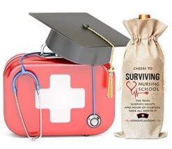 Nurse Wine Bag, Nurse Graduation Gift With Drawstring Cotton Burlap Wine Bottle Gift Bags 1 Piece -KitchenAid Shop 51THqhWRvNS