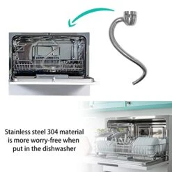 Piral Dough Hook For Kitchenaid Stand Mixer 6qt, Stainless Steel Dough Hook Spiral Dough Hook Replacement Stainless Steel Accessories/No Coating/Dishwasher Safe 10 Piral Dough Hook For Kitchenaid Stand Mixer 6qt, Stainless Steel Dough Hook Spiral Dough Hook Replacement Stainless Steel Accessories/No Coating/Dishwasher Safe -KitchenAid Shop 51TSjK54syL