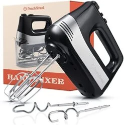 Owerful Electric Kitchen Hand Mixer, 200 Watts, 5 Speed Food Handheld Mixer, With Turbo Button, Dough, Whisk And Beater Attachments, And Accessory Bin, For Dough, Eggs, Batter, -KitchenAid Shop 51TUC3fk0wL. AC