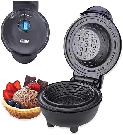 Dash Mini Waffle Bowl Maker For Breakfast, Burrito Bowls, Ice Cream And Other Sweet Deserts, Recipe Guide Included - Aqua 9 Dash Mini Waffle Bowl Maker For Breakfast, Burrito Bowls, Ice Cream And Other Sweet Deserts, Recipe Guide Included - Aqua - Image 7