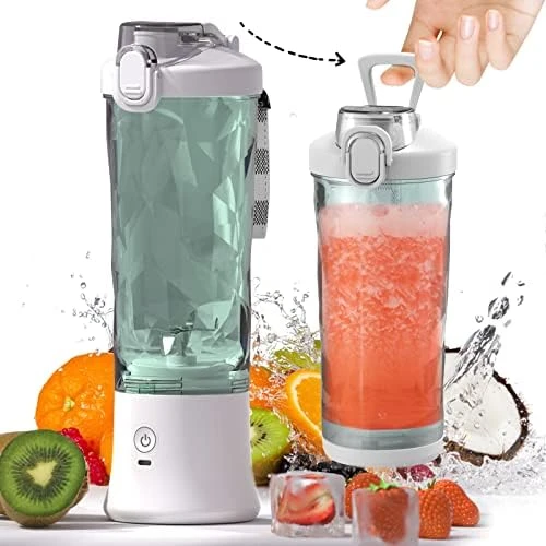 Portable Blender,Personal Size Blender For Shakes And Smoothies With 6 Blade Mini Blender 20 Oz For Kitchen,Home,Travel 8 Portable Blender,Personal Size Blender For Shakes And Smoothies With 6 Blade Mini Blender 20 Oz For Kitchen,Home,Travel - Image 6