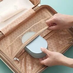 4 Colors Soap Holder Travel Case, Round Travel Soap Dish, Portable Plastic Bar Soap Container For Traveling, Leak Proof Soap Box With Lid, Soap Saver Sponge Tray For Gym Outdoor (B) -KitchenAid Shop 51TwGgKq9XL
