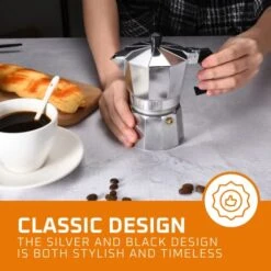 Espresso Coffee Maker - Manual Espresso Coffee Machine - Portable Coffee Brewer, Moka Pot, Coffee Percolator - Stovetop Coffee Maker For Espresso, Coffee Or Cappuccino - Small Camping Coffee Pot -KitchenAid Shop 51U5bRvsuML