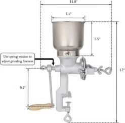 GENERIC Hand Crank Manual Corn Grain Grinder For Wheat Grains Coffee Nut Mill Home Use -KitchenAid Shop 51UC1p0JxlL