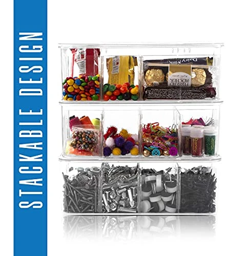 Utopia Home (3 Pack) Tea Bag Organizer - Stackable Tea Bag Storage Organizer With Clear Top Lid- Tea Bag Holder For Counter Tops, Kitchen Cabinets, Pantry, Sweeteners (Clear) 7 Utopia Home (3 Pack) Tea Bag Organizer - Stackable Tea Bag Storage Organizer With Clear Top Lid- Tea Bag Holder For Counter Tops, Kitchen Cabinets, Pantry, Sweeteners (Clear) - Image 5