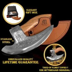 YTHROJAN Viking Steel Pizza Axe Authentic Medieval Pizza Cutter Axe Mezzaluna Ulu Rocking Pizza Gift Knife 11 YTHROJAN Viking Steel Pizza Axe Authentic Medieval Pizza Cutter Axe Mezzaluna Ulu Rocking Pizza Gift Knife -KitchenAid Shop 51UNTiCUcjL