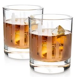 Skyline Etched Philadelphia Whiskey Glasses Gift (Set Of 2) | Old Fashioned Tumbler – For Philadelphia Lovers -KitchenAid Shop 51US52xwJaL