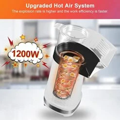 G54GOKI Hot Air Popcorn Popper, High Pop Rate Personal Air Popcorn Maker With Measuring Cup Etl Certified, 2 Minutes Fast Making, BPA Free, DIY Flavors, No Oil, Air Popper Popcorn Maker For Home -KitchenAid Shop 51USpmfYqTL