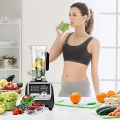 Blender For Kitchen 1800PW, Professional Countertop Blender Smoothie Maker With Built-in Timer, High Power Blender 68oz Cups For Smoothies, Blend, Chop, Grind -KitchenAid Shop 51UVV0FZsuL