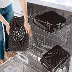 Ninja Foodi 5 In 1 Indoor Grill And Air Fryer With Surround Searing, Removable Grill Gate, Crisper Basket, Cooking Pot, And Smoke Control System -KitchenAid Shop 51UaesAXUNL