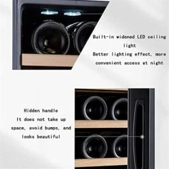 ATAAY 30 Bottle Under Counter Wine Refrigerator, 10 Inches Wide, Built-in Or Free Standing -KitchenAid Shop 51UqSGB3w2S