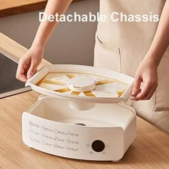 Food Steamer 3 Tier Electric Vegetable Steamer With Timer 12L Multifunctional Digital Steamer For Fast Simultaneous Cooking ,BPA-Free, White, M -KitchenAid Shop 51V0KUMCSHL