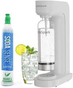 Maker With BPA Free Bottle - CO2 Powered One Touch Fizz Control - Fresh Sparkling Water Maker - Homemade Sparkle Seltzer Soda Streaming Machine, Carbonated Water Machine For Home [C02 NOT INCLUDED] -KitchenAid Shop 51V9AVe feL. AC