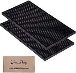 Bar Mat For Cocktail And Coffee Bar 6" X 12" Rubber Bar Service Spill Mat For Cocktail Bartender Coffee Bar Or Countertop Mats Glass Drying Mat -KitchenAid Shop 51V9PQ tx0L. AC