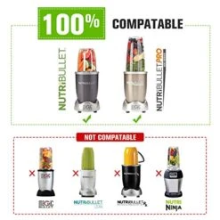 Blender Cups Replacement For Nutribullet Blender 18OZ Cup With Lid, Compatible With Nutribullet 600W 900W Blender Juicer (2Pack) -KitchenAid Shop 51VEFklmiCL