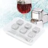 Stones, 6Pcs Ice Cubes Reusable Beer Beverages Ice Stone With Clamp
