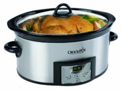 Crock-Pot 6-Quart Countdown Programmable Oval Slow Cooker With Dipper, Stainless Steel, SCCPVC605-S -KitchenAid Shop 51VXB0J526L