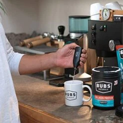 Mix Wand - Handheld Milk Frother - Lattes, Coffee, Cappuccino, Frappes, Hot Chocolate Blender - Portable Protein Powder, Omelet, Egg, Shakes, Smoothies Mixer - Food Grade Stainless Steel -KitchenAid Shop 51VZ0vTPZBL