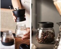 OOLKITS Manual Coffee Grinder With Ceramic Burrs, Hand Coffee Mill With TWO Glass Jars(11oz Each), Brush And A Spoon Scoop 9 OOLKITS Manual Coffee Grinder With Ceramic Burrs, Hand Coffee Mill With TWO Glass Jars(11oz Each), Brush And A Spoon Scoop -KitchenAid Shop 51Vc9RyY64L