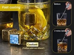 16 PCS Stainless Steel Whiskey Golden Ice Cubes,Gold Stainless Steel Whiskey Stones,Gold Stainless Steel Ice Cubes,for Whiskey,Wine Chiller,Beer,Vodka,Liqueurs,Drinks Cooler Set(Gold) 12 16 PCS Stainless Steel Whiskey Golden Ice Cubes,Gold Stainless Steel Whiskey Stones,Gold Stainless Steel Ice Cubes,for Whiskey,Wine Chiller,Beer,Vodka,Liqueurs,Drinks Cooler Set(Gold) -KitchenAid Shop 51Veq9gCj4L