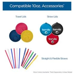 Tervis Mermaids Make Waves Insulated Tumbler With Wrap And Turquoise Lid, 10oz Wavy, Clear -KitchenAid Shop 51Vft77Cv2L