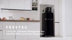 4.7 CU' Refrigerator, Mini Fridge With Freezer, Compact Refrigerator,Small Refrigerator With Freezer,Top Freezer, Adjustable Thermostat Control, Black (FR 472 BK) -KitchenAid Shop 51Vjb647ZoL