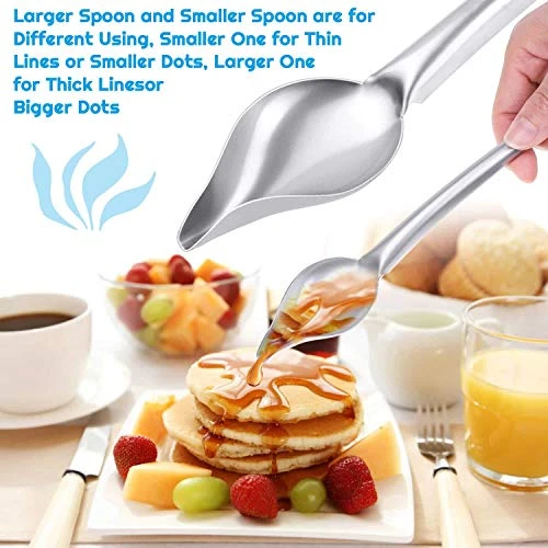 7 Pcs Stainless Steel Kitchen Cooking Plating Tweezers Tongs Drawing Spoons Offset Spatula And Fish Spatula For Food Culinary Plating Decorating 5 7 Pcs Stainless Steel Kitchen Cooking Plating Tweezers Tongs Drawing Spoons Offset Spatula And Fish Spatula For Food Culinary Plating Decorating - Image 3