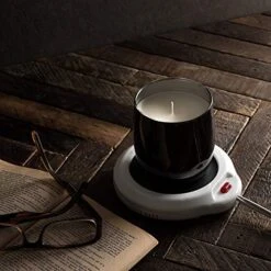 Mug Warmer For Coffee & Tea, Wax Warmer Wall Plug In, Wax Melter, Hot Plate Warmer For Cup & Candle, Coffee Accessories, For Office Desk, Home, Etc. White Color -KitchenAid Shop 51VntcrYnbL