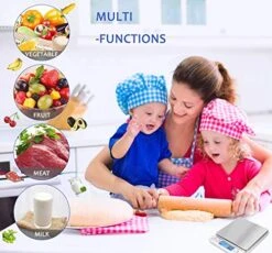 Digital Scale Kitchen Scale 3kg/ 0.1g Precision Pocket Cooking Baking Scale Count Function For Jewelry Multifunctional Electronic Scale Stainless Steel (Silver) -KitchenAid Shop 51VqsNY9jaL