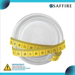Saffire 9.6 / 24.5cm Small Glass Microwave Plate - Flat Bottom Plate (1) -KitchenAid Shop 51VuPjzLnHL