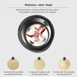 GENERIC Multifunctional Small Home Electric Coffee Grinder Cereals Powder Spice Grinder. Coffee Bean Grinder With 304 Stainless Steel Blades. -KitchenAid Shop 51W2caEgyPS