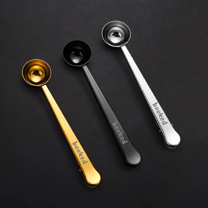 Coffee Scoop With Bag Clip (Black) 4 Coffee Scoop With Bag Clip (Black) - Image 2