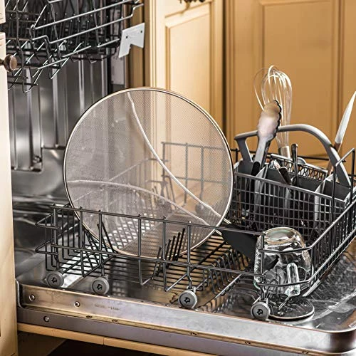 Bellemain Grease Splatter Screen For Frying Pan, Splatter Guard Fry Pan Cover | Fine Mesh Stainless Steel Bacon Splatter Guard | Heavy Duty Splatter Shield With Soft Grip Handle, 9.8” 6 Bellemain Grease Splatter Screen For Frying Pan, Splatter Guard Fry Pan Cover | Fine Mesh Stainless Steel Bacon Splatter Guard | Heavy Duty Splatter Shield With Soft Grip Handle, 9.8” - Image 4