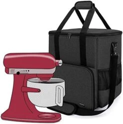 Luxja Portable Storage Bag For KitchenAid Mixers And Extra Accessories (Compatible With 4.5-Quart And 5-Quart KitchenAid Mixers), NO ACCESSORIES INCLUDED, Black -KitchenAid Shop 51WZipTX5WL. AC