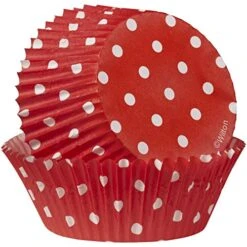 Wilton Baking Cups Standard Dots Red 75 Piece -KitchenAid Shop 51WcClhmWvL